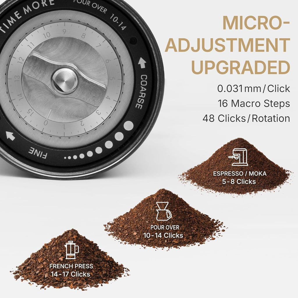 Manual Coffee Grinder with Conical Burr Portable Hand Coffee Grinder Y9203