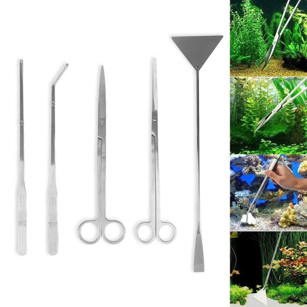 5 in 1 Stainless Steel Aquarium Plant Tools Set C7829