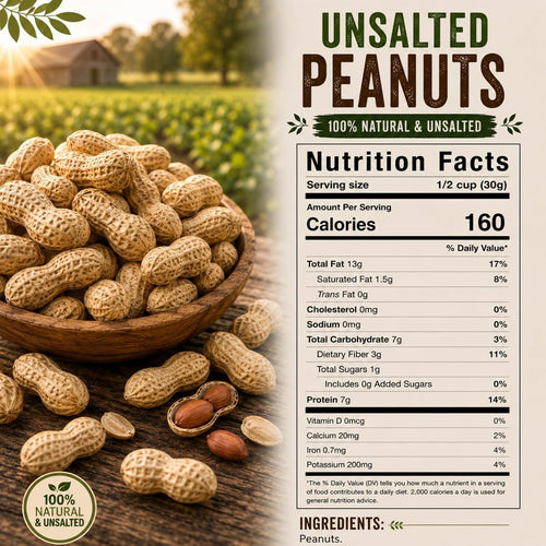 2 LB Unsalted Roasted Peanuts In Shell O4991