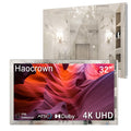 32" 4K Ultra HD Smart Bathroom Mirror TV, IP66 Waterproof, Wall Mounted Y7270