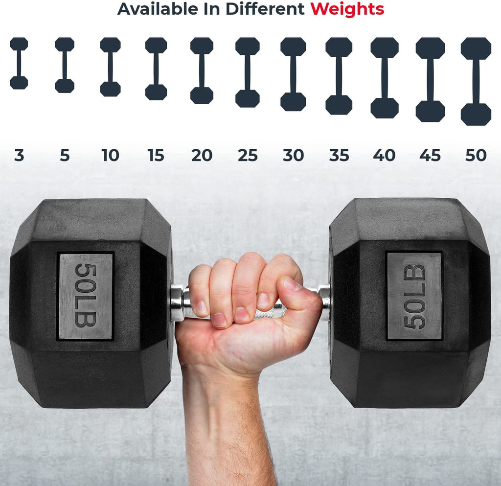 PVC Coated Hex Dumbbells U85530