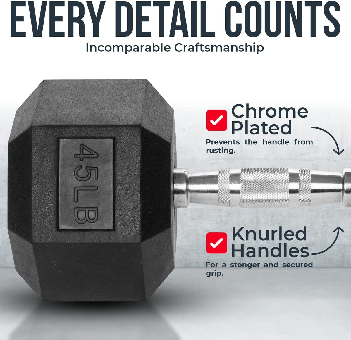 PVC Coated Hex Dumbbells U85530
