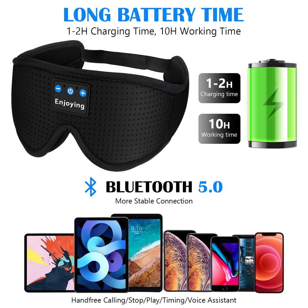 Sleep Mask with Bluetooth Headphones S698