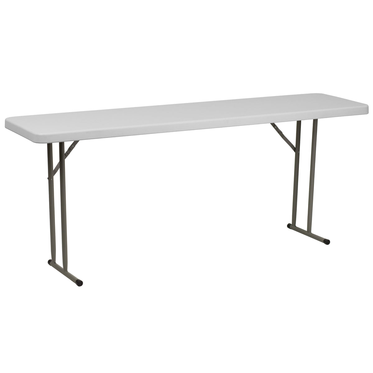 6-Foot White Plastic Folding Training Table P330969