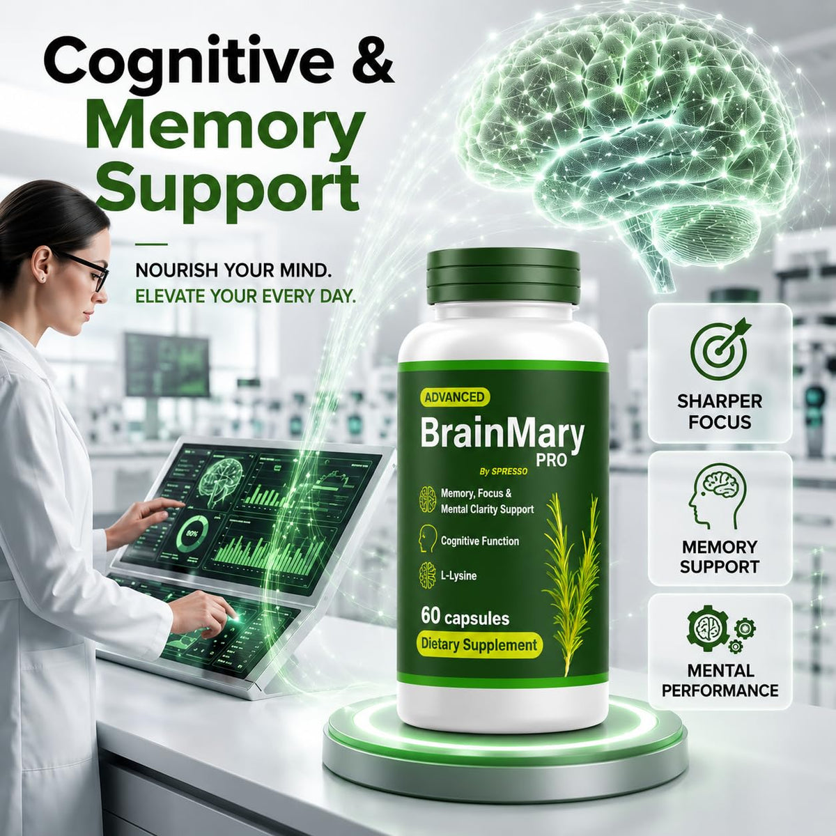 60 Capsules Supplement Pills B281185