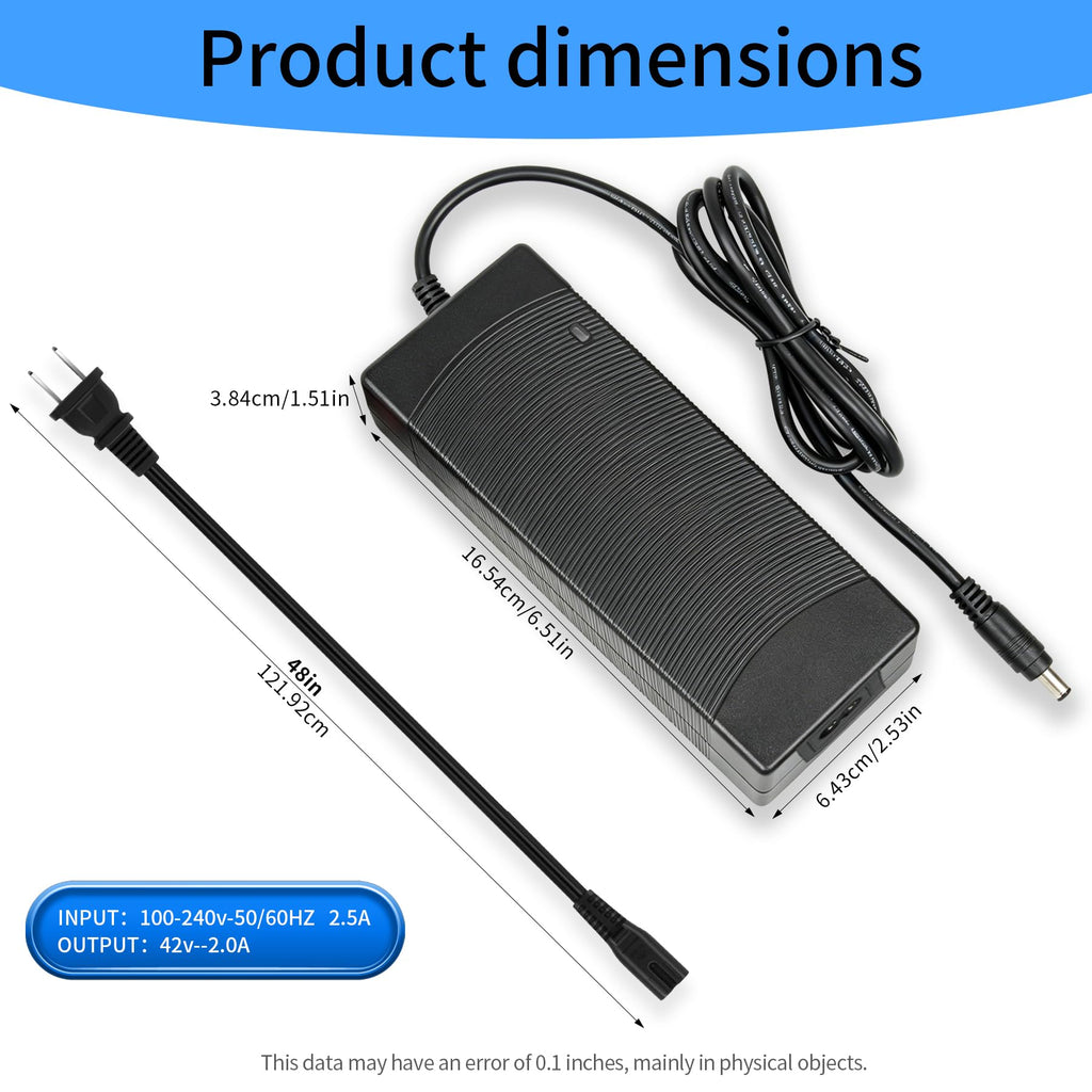 42V 2A Lithium Battery Charger with 3 Connectors V43908