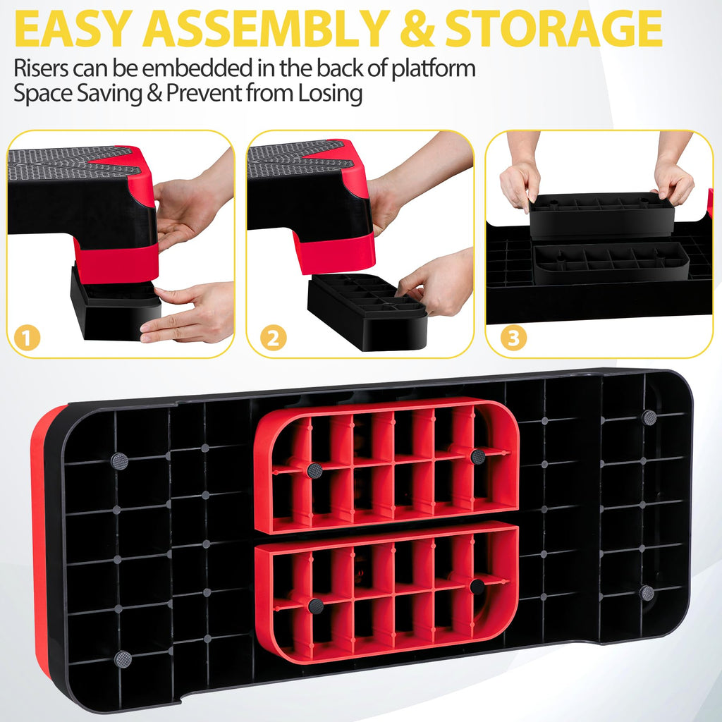 Adjustable Aerobic Stepper with Risers G4814