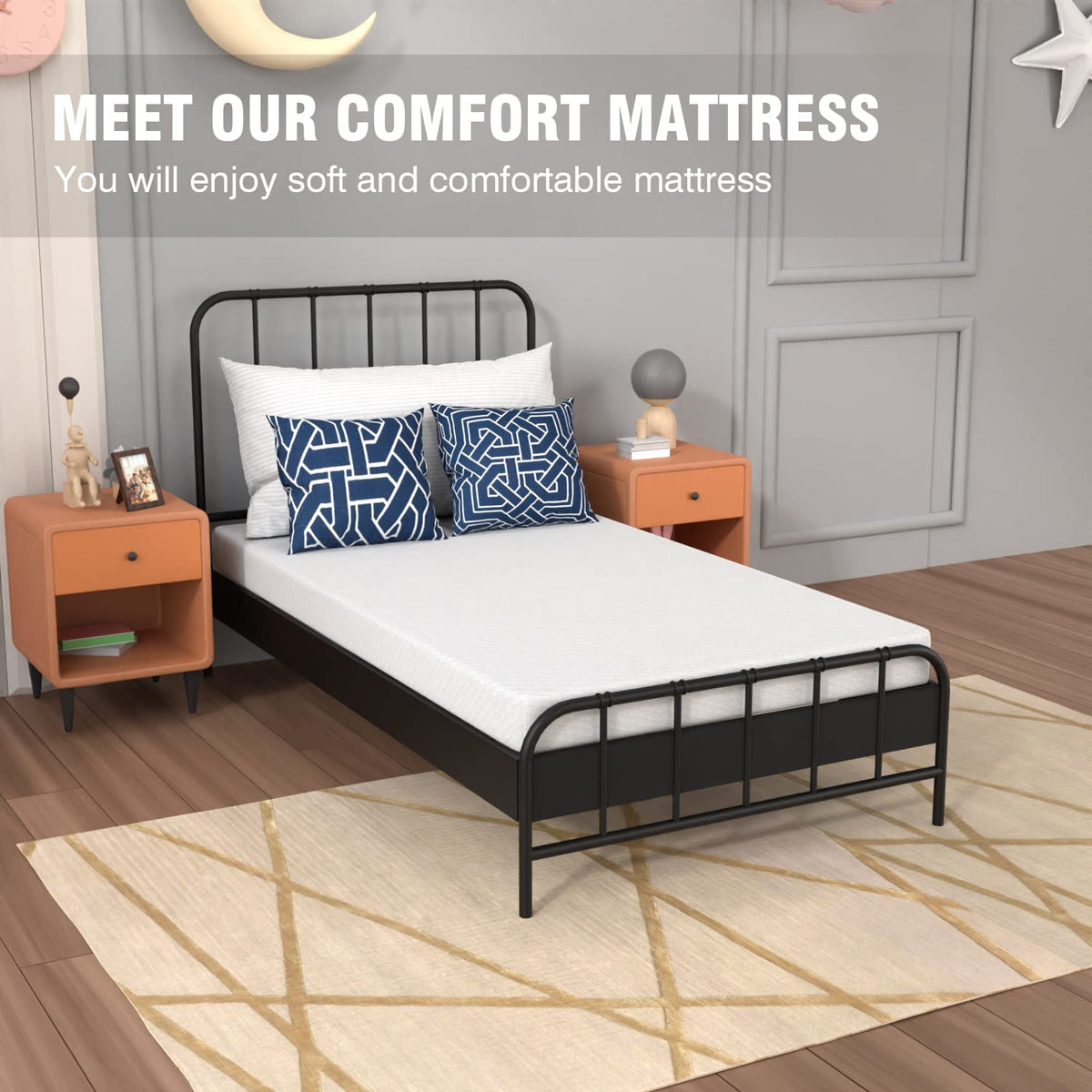 5 Inch Twin Gel Memory Foam Mattress E693809