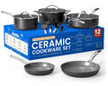 12-Piece Nonstick Ceramic Cookware Set P877