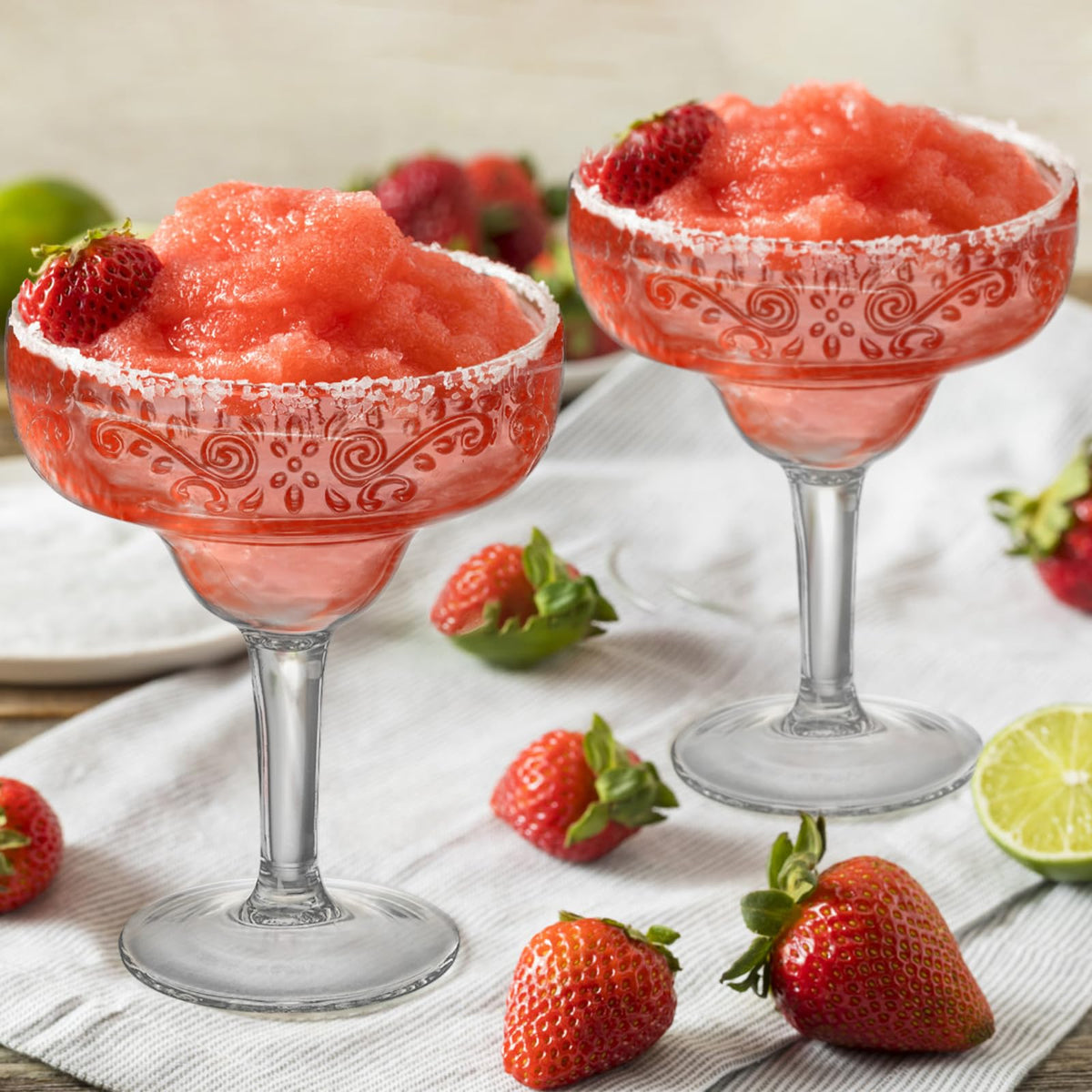 6 Pack 16oz Clear Acrylic Margarita Glasses K398