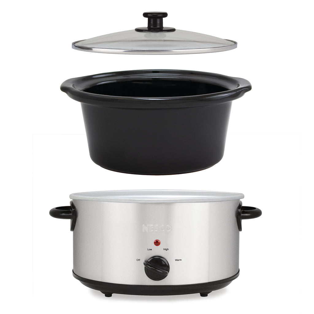 Slow Cooker 4 Quart Silver G83766