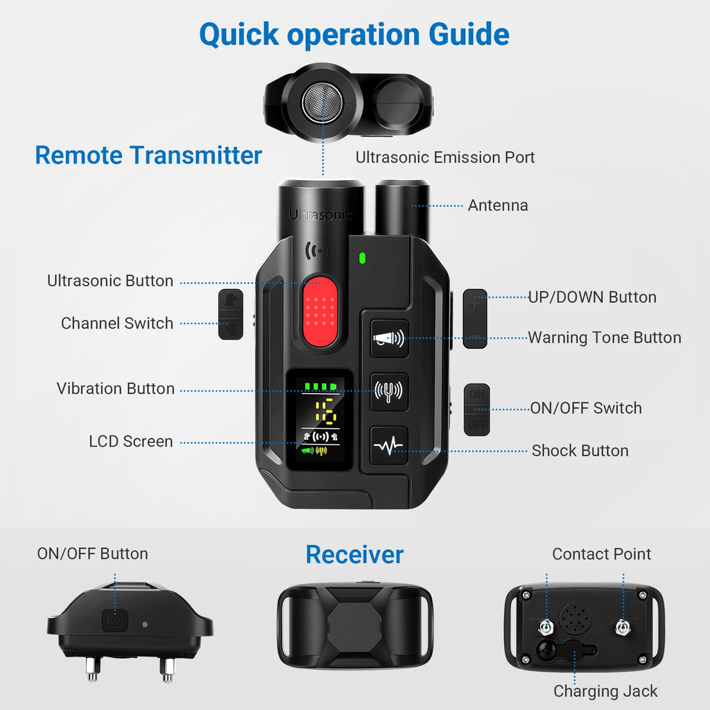 IP67 Waterproof Dog Training Collar with Remote Control L4875