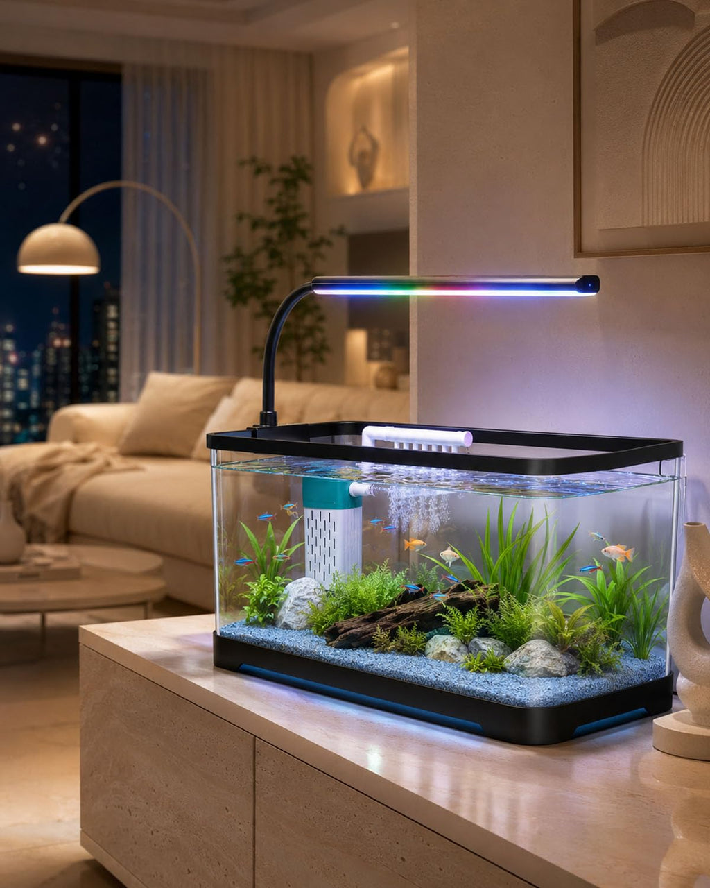 3 Gallon Acrylic Aquarium Starter Kit M9418