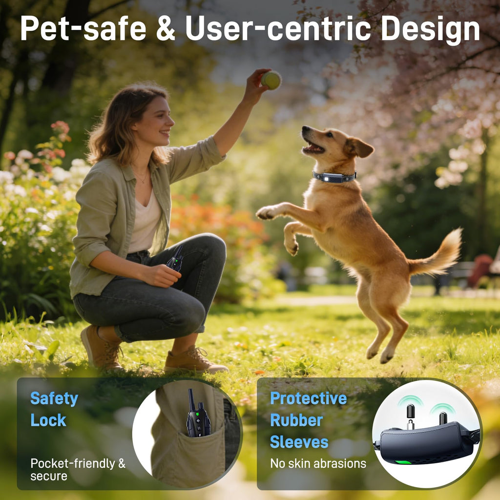 Waterproof Rechargeable Dog Training Collar with Remote W5220