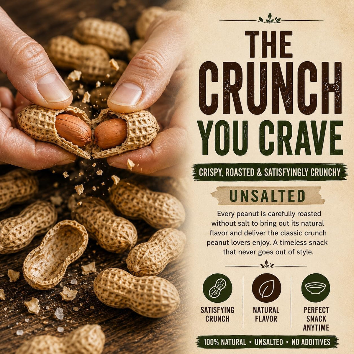 2 LB Unsalted Roasted Peanuts In Shell O4991