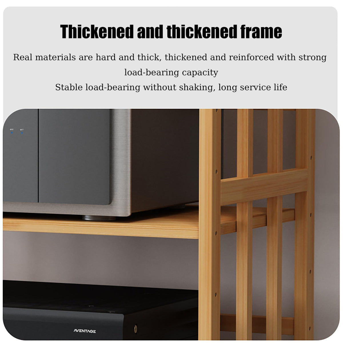 Brown Media Stand with Adjustable Shelves M245662