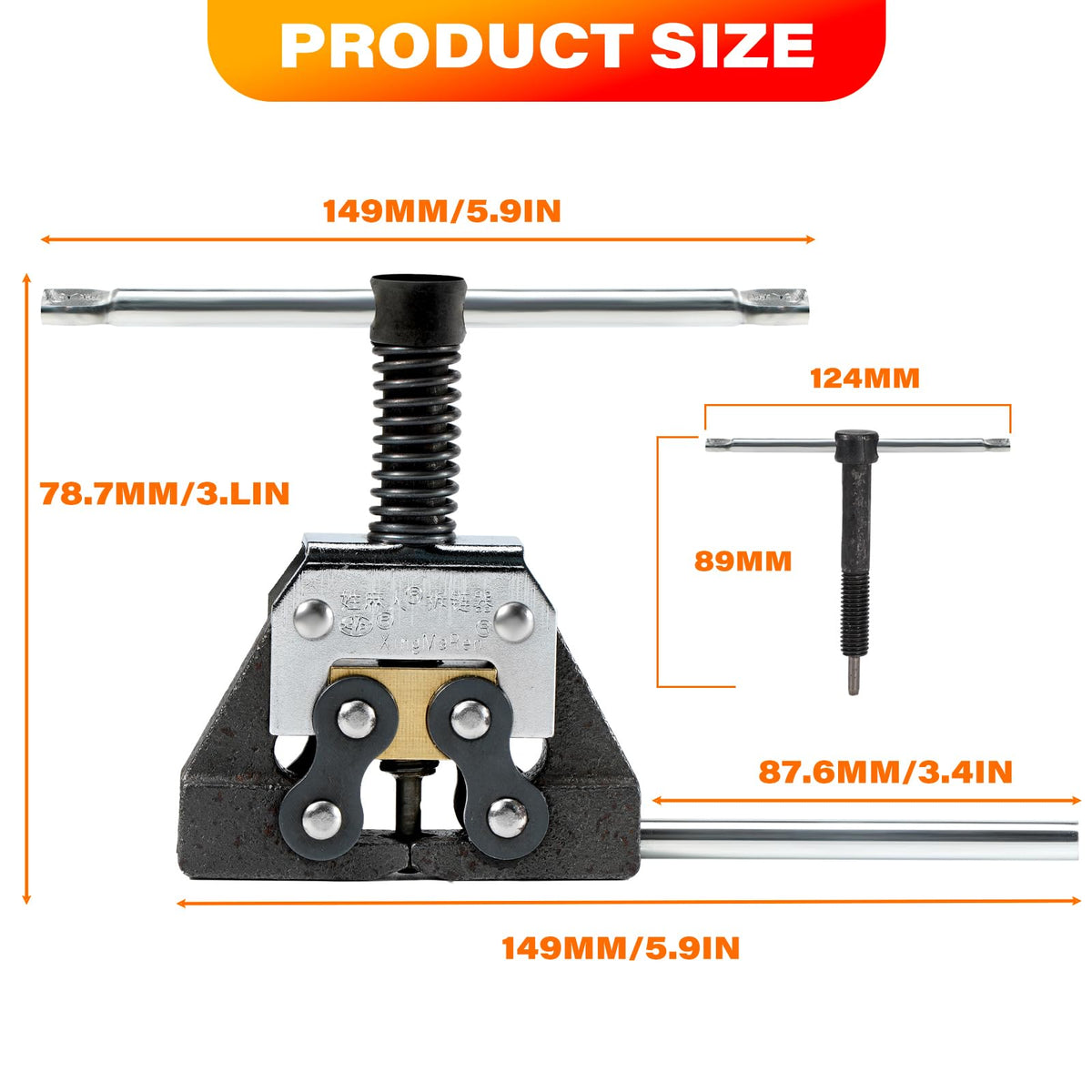 Roller Chain Detacher Tool for 420 428 520 525 530 630 Chain A9101