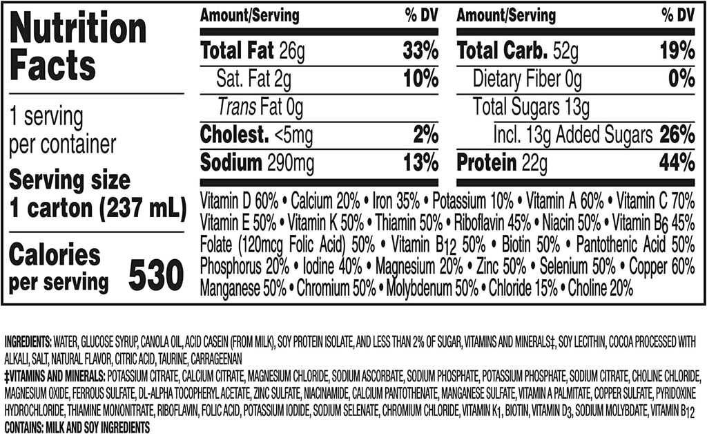 Very High Calorie Nutritional Drink Variety Pack, 12 Count L874