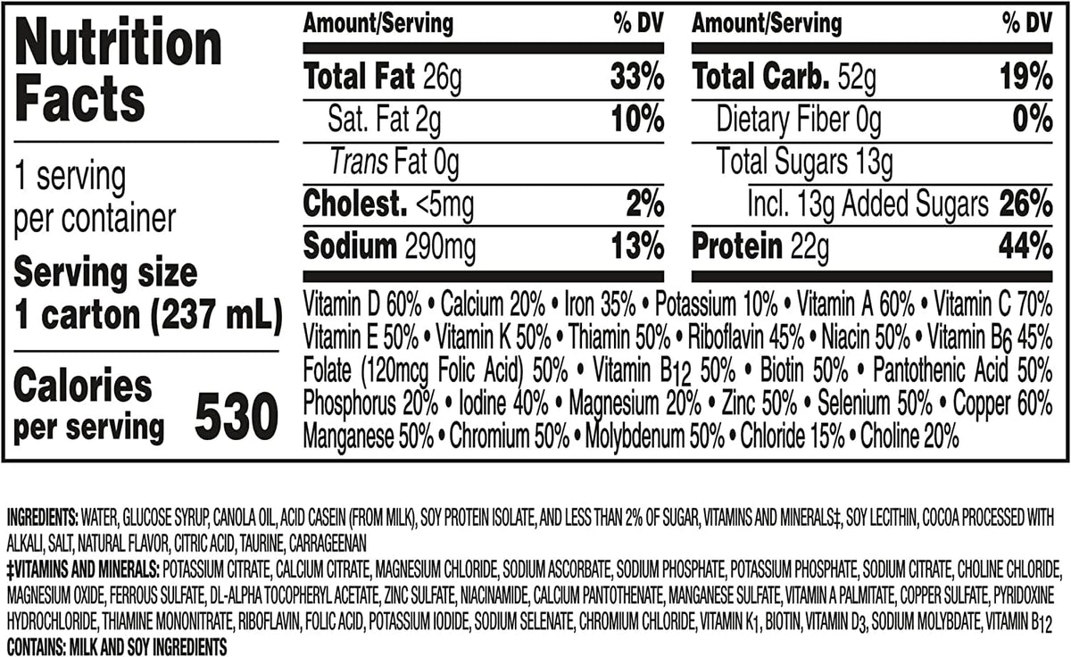 Very High Calorie Nutritional Drink Variety Pack, 12 Count L874