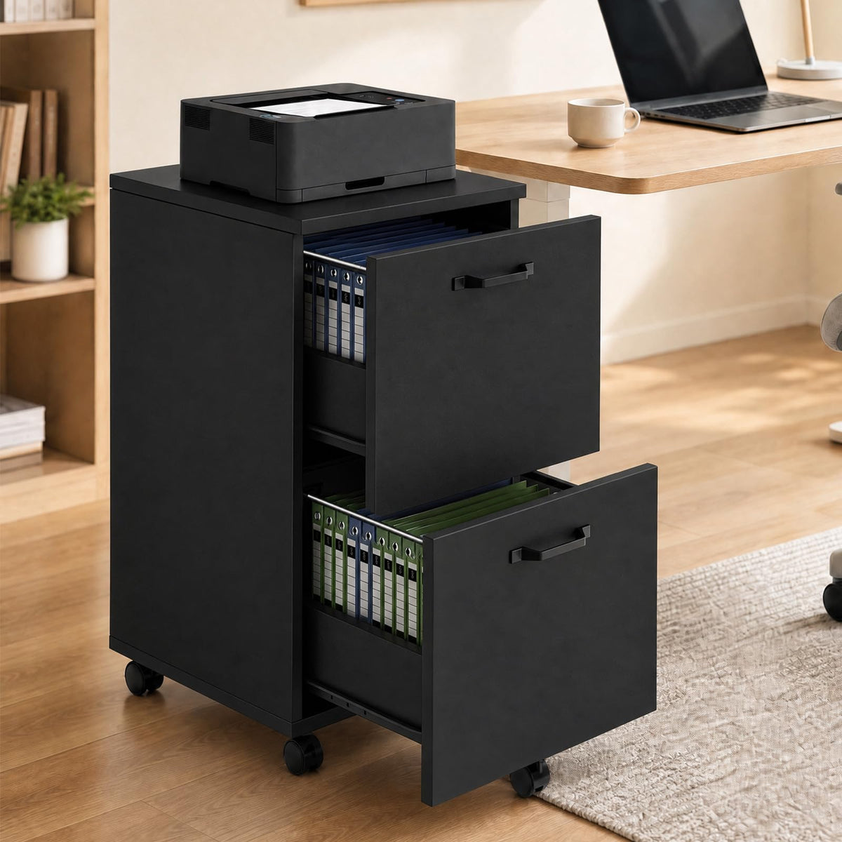 2 Drawer Rolling Storage Cabinet V62389