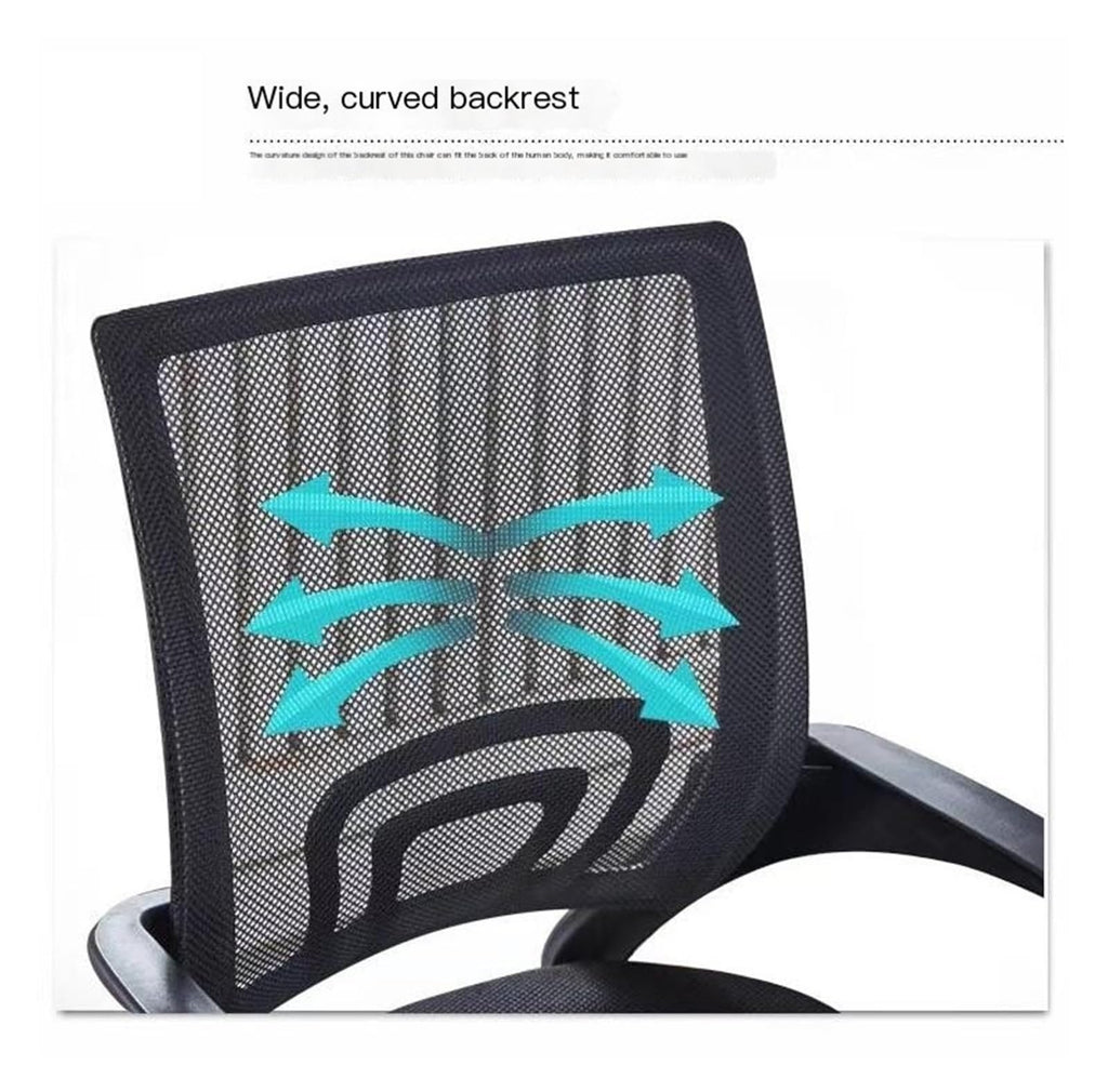 Orange Mesh Swivel Office Chair J60401
