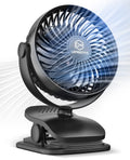 Battery Operated Clip on Fan, USB Powered Portable Desk Fan 4 Speeds V369066