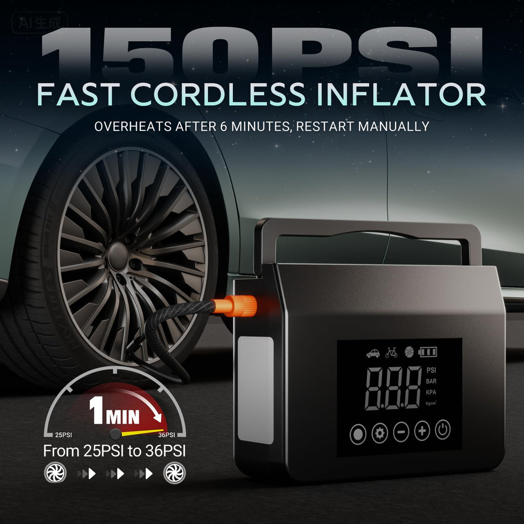 Portable Jump Starter with Air Compressor G7186