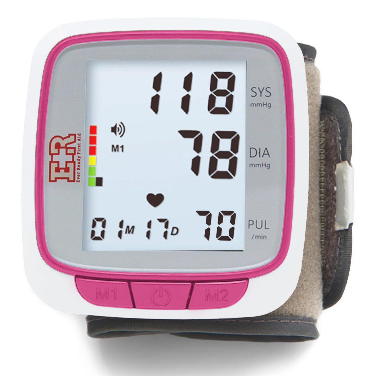 Pink Wrist Blood Pressure Monitor S7475