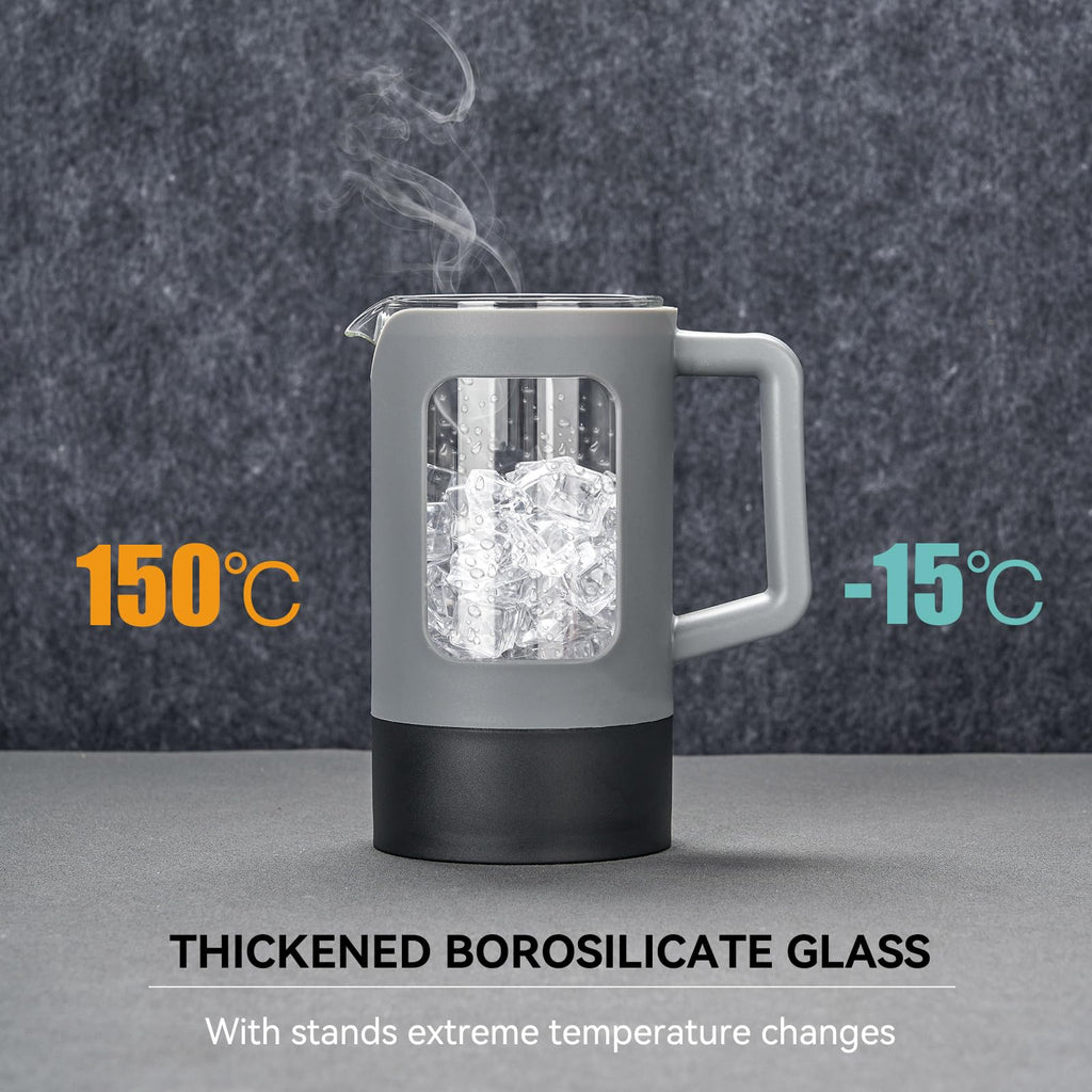 21 oz Heat-resistant Borosilicate Glass French Press Coffee Maker V275