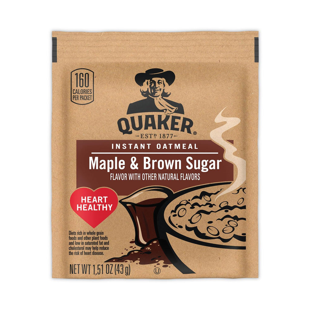 Instant Oatmeal Cereal, Maple and Brown Sugar, 40-1.51 oz packets M37052