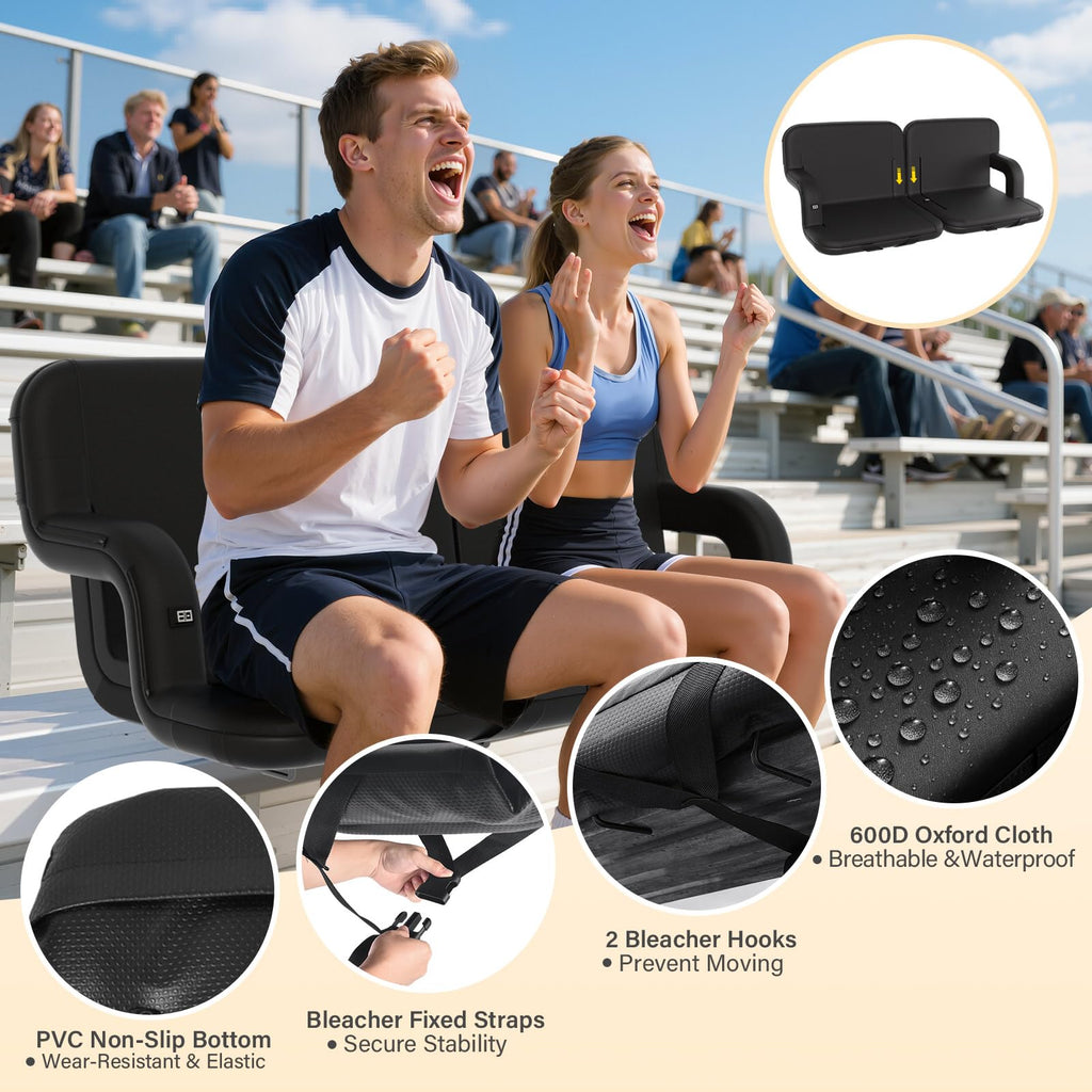 Heated Stadium Seat with Back Support Y6190