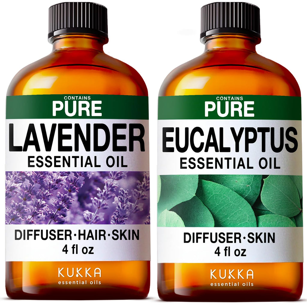 Lavender & Eucalyptus Essential Oil Set 2x4 fl oz Y210