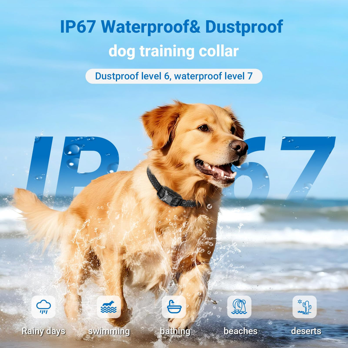 IP67 Waterproof Dog Training Collar with Remote Control L4875