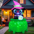 6 FT Halloween Inflatable Cat with LED Lights Y910