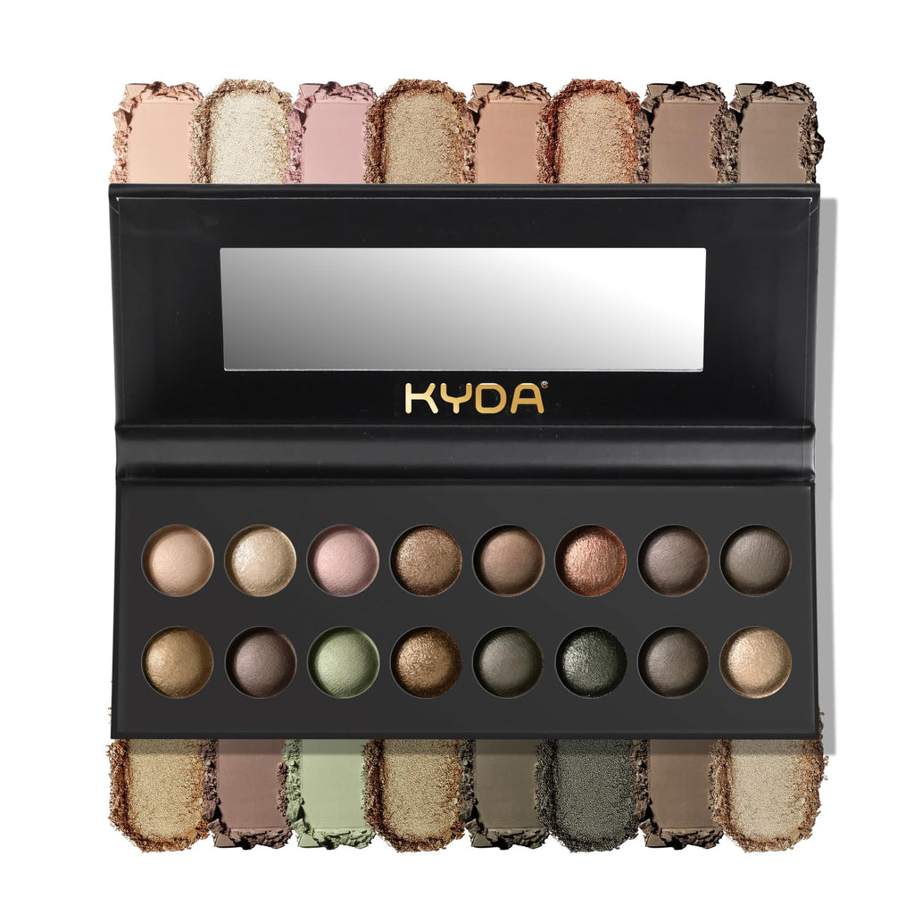 16 Colors Baked Eyeshadow Palette Matte Shimmer Finish M343