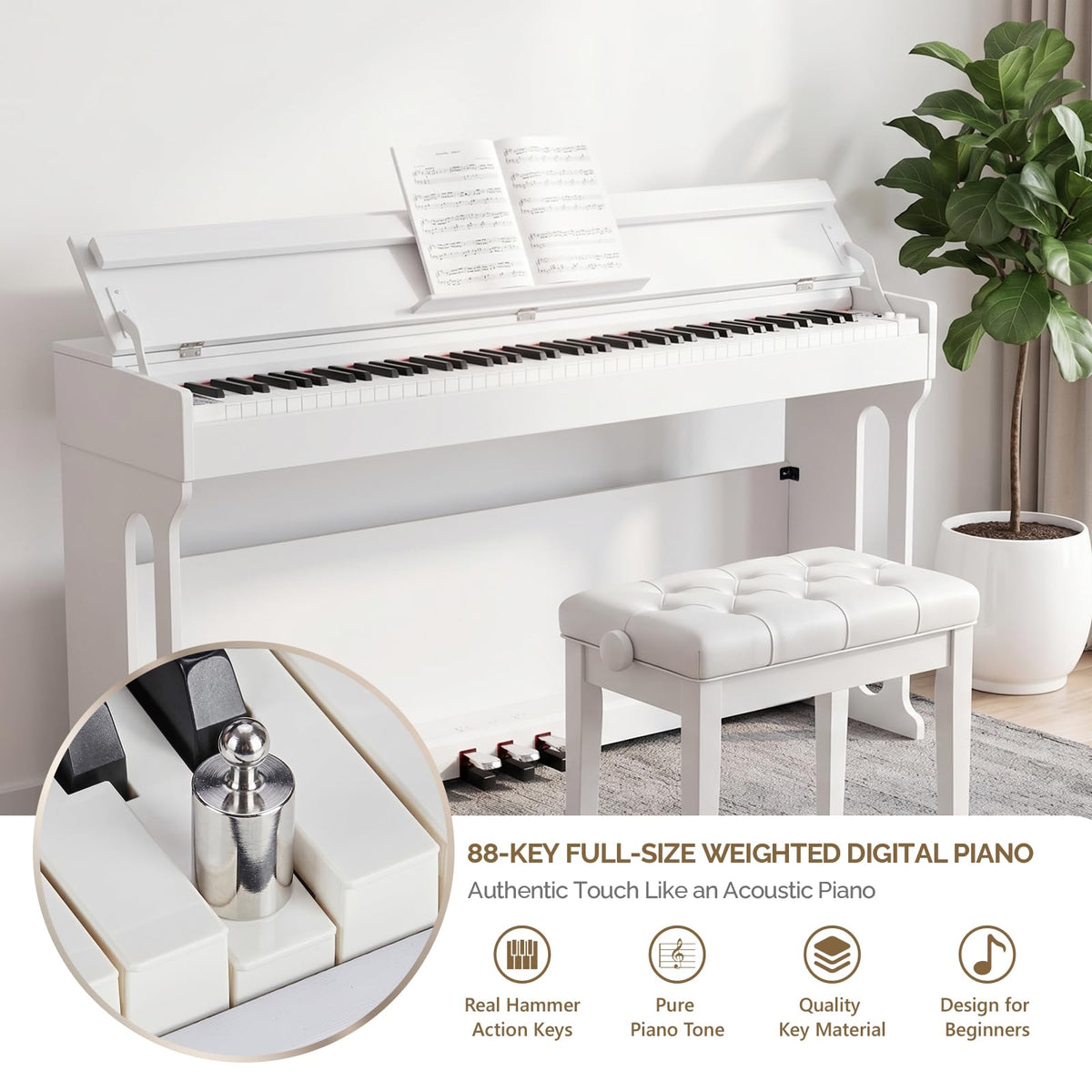 88 Key Weighted Digital Piano P1378