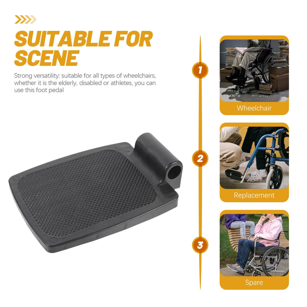 Heavy Duty Wheelchair Footplates Plastic Footrest Pair G93473