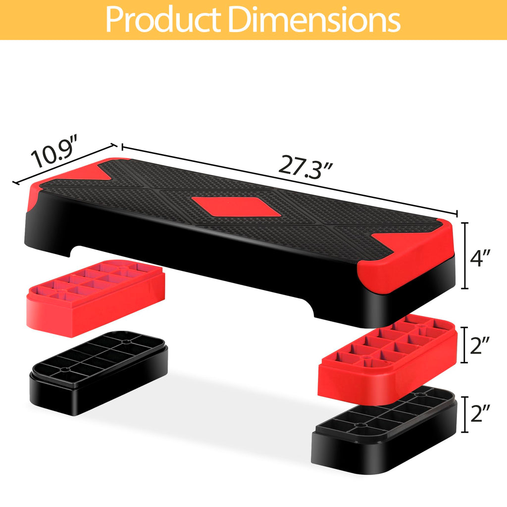 Adjustable Aerobic Stepper with Risers G4814