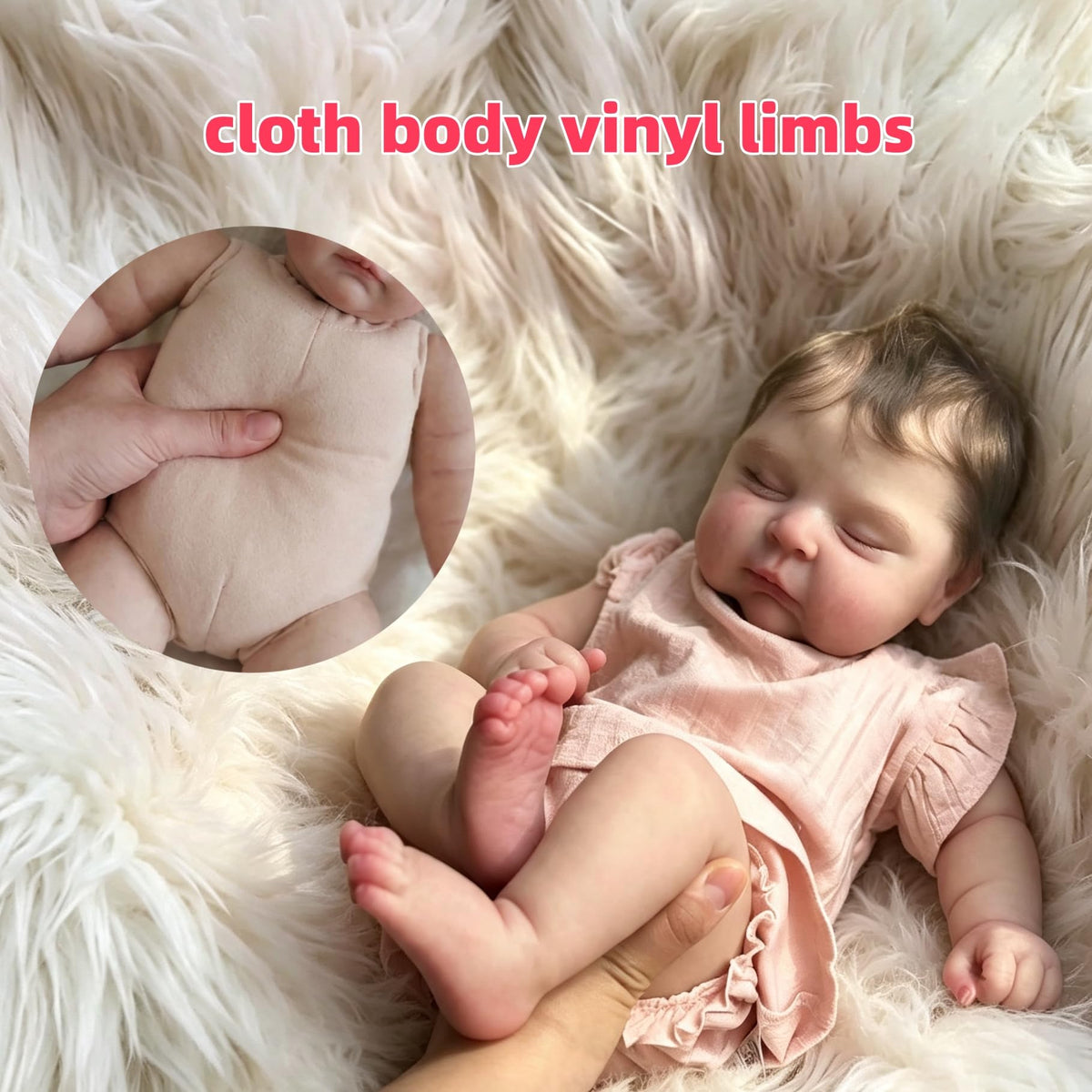 20 Inch Vinyl Silicone Reborn Baby Doll F5095