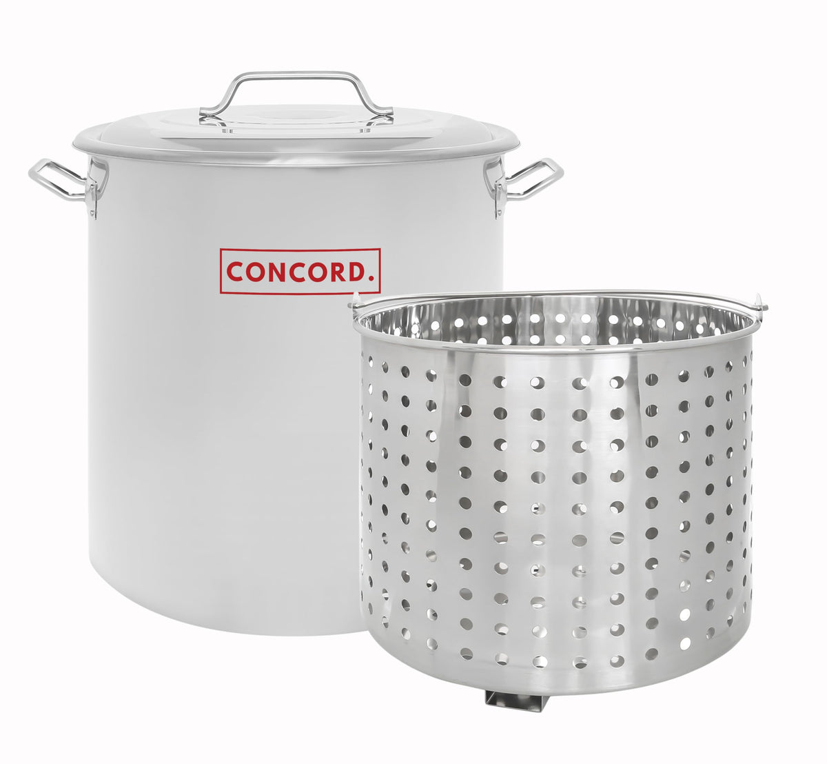 Stainless Steel 40 QT Stock Pot with Steamer Basket and Propane Burner M64280