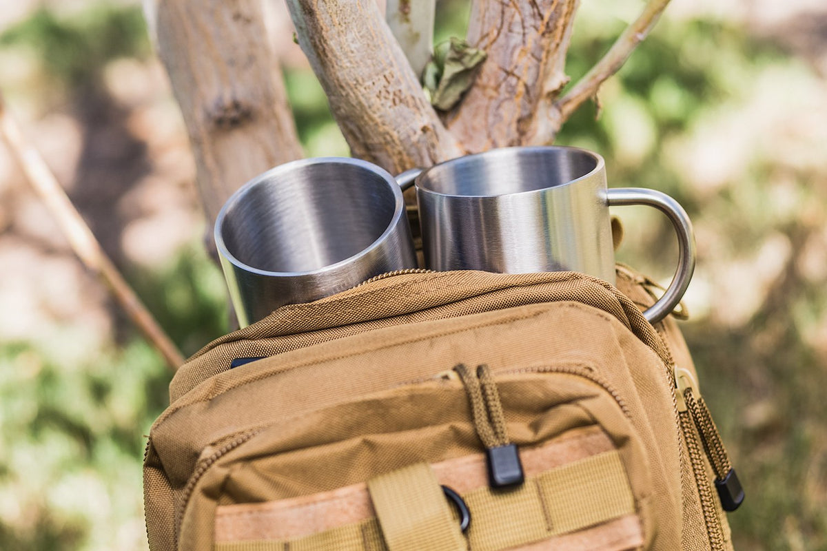 15 oz Double Wall Stainless Steel Insulated Mug Set of 2 U163