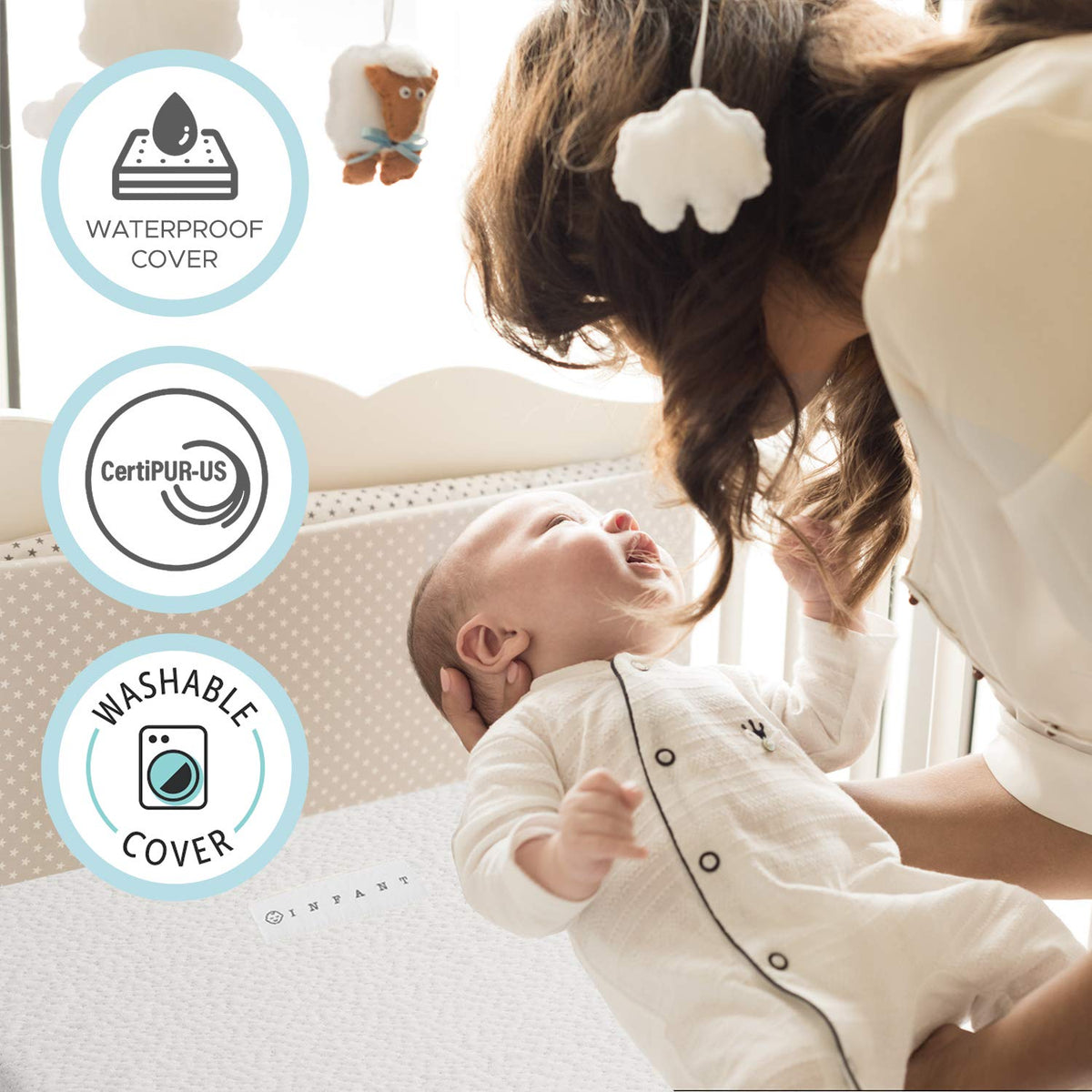 Organic Cotton Dual-Sided Crib Mattress B641