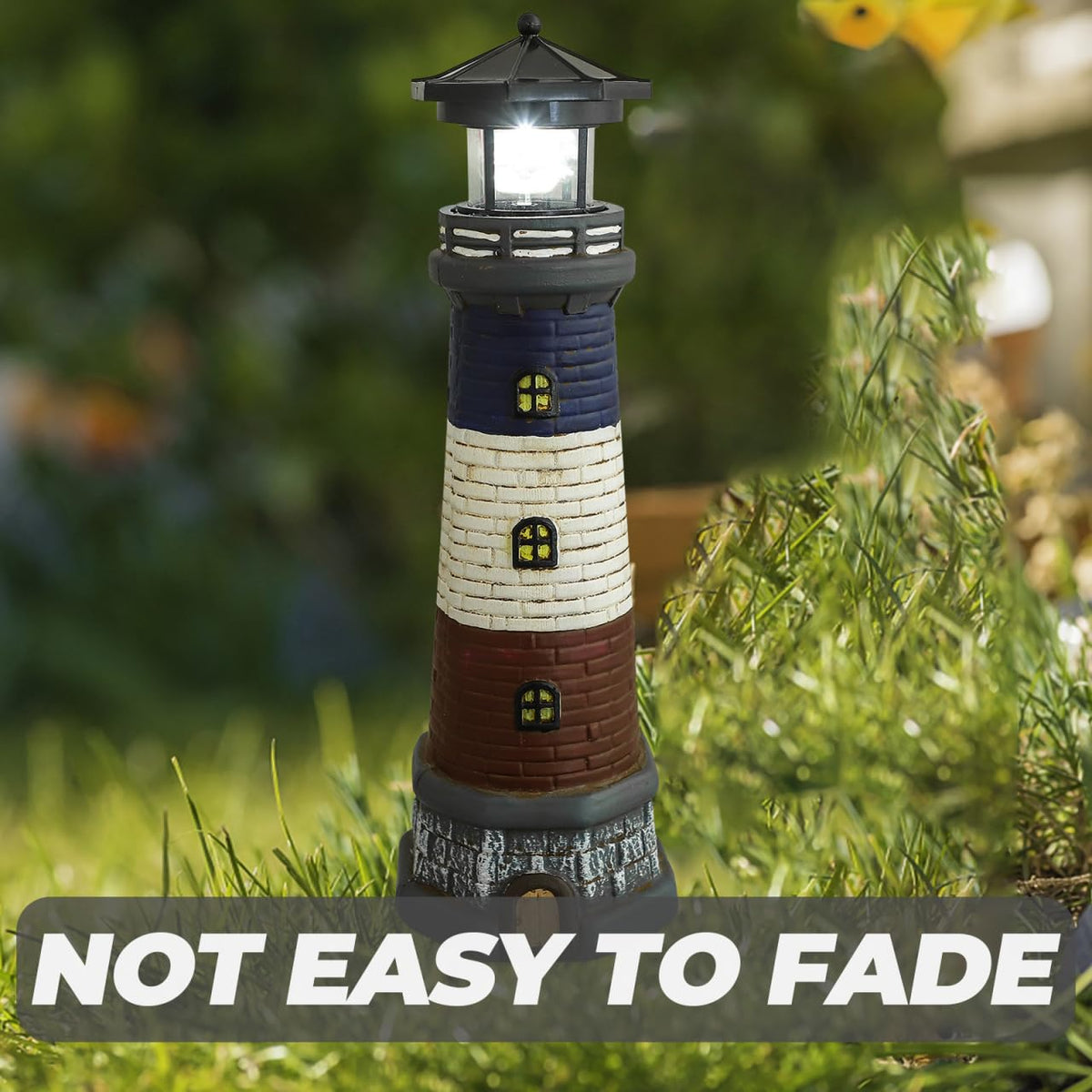 Solar Lighthouse Outdoor Statue U80295