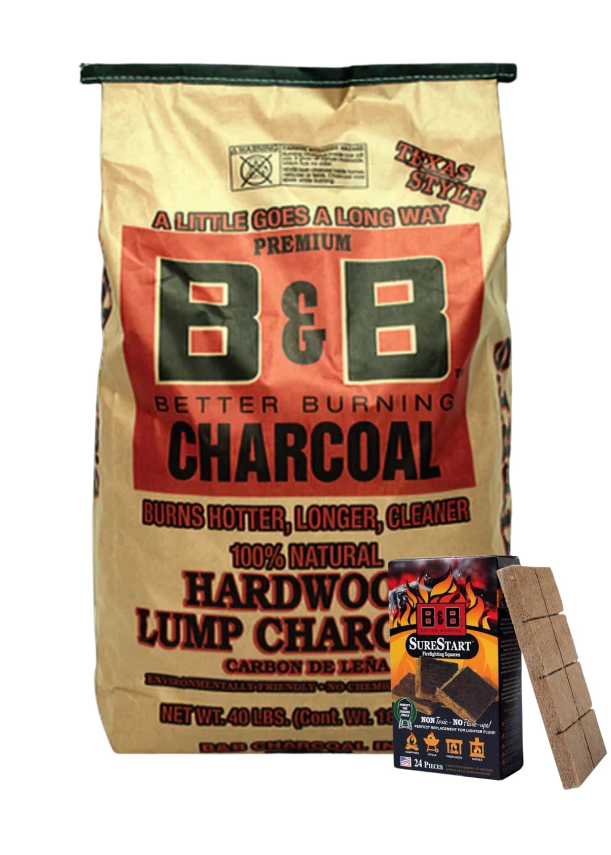 Charcoal Briquets with 24 Firelighting Squares I912269
