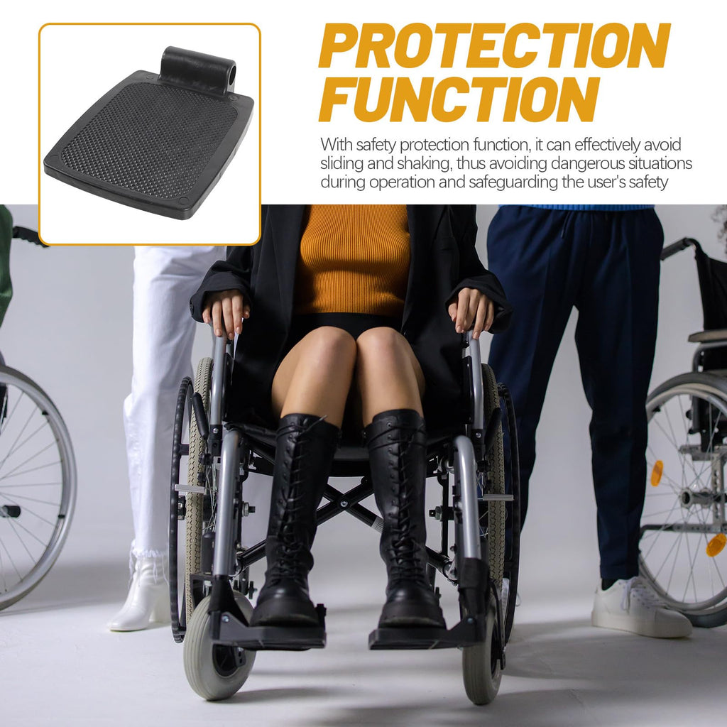 Heavy Duty Wheelchair Footplates Plastic Footrest Pair G93473