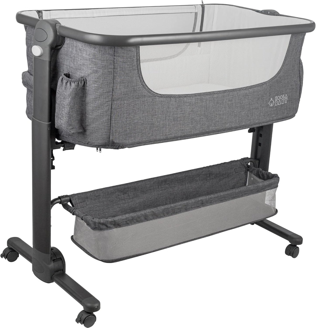 Baby Bassinet Bedside Sleeper Portable Crib with Storage Basket D847353