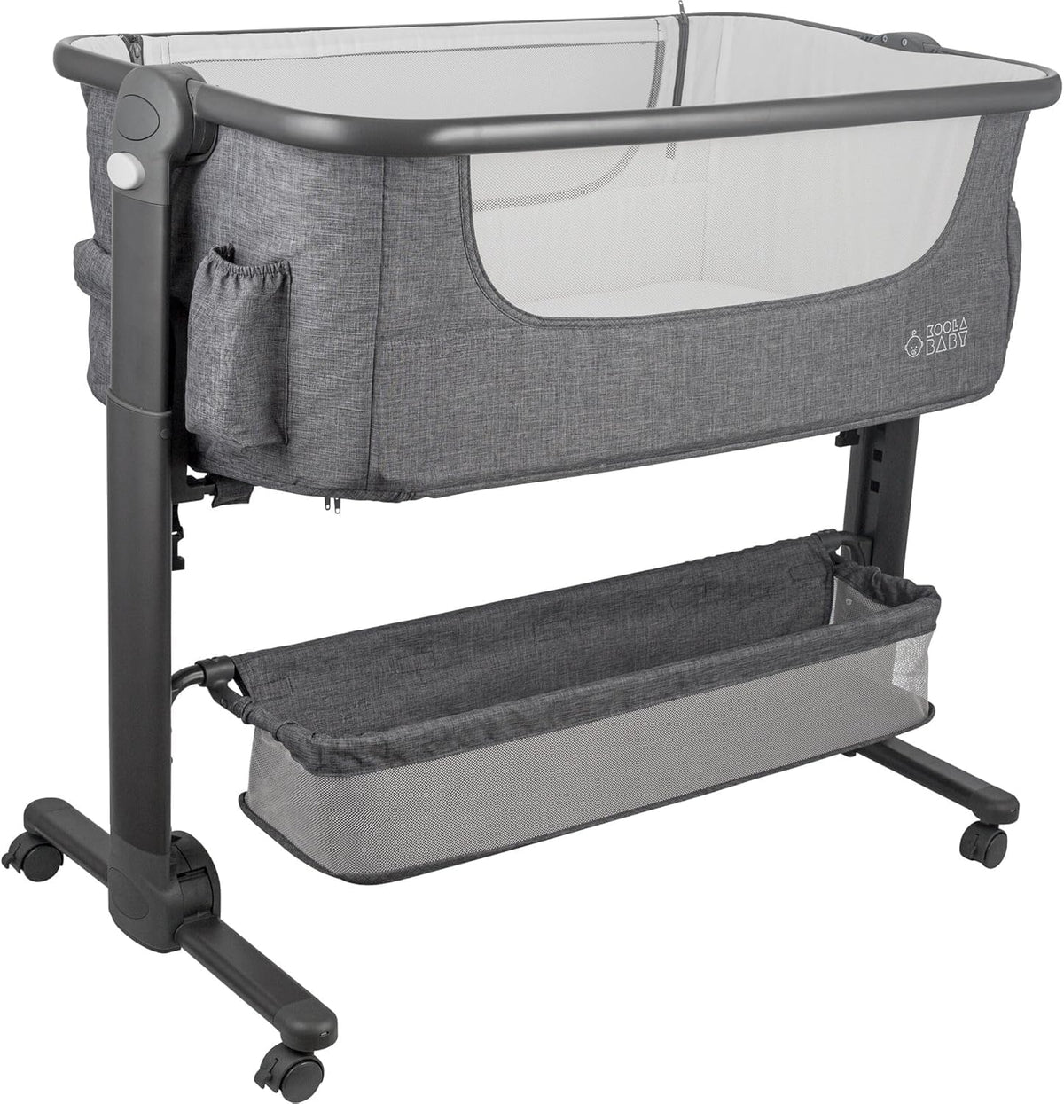 Baby Bassinet Bedside Sleeper Portable Crib with Storage Basket D847353