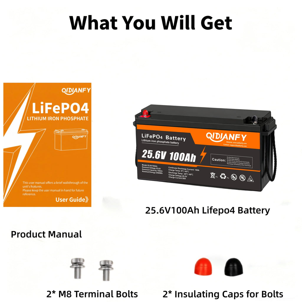 24V 100Ah LiFePO4 Lithium Battery H938