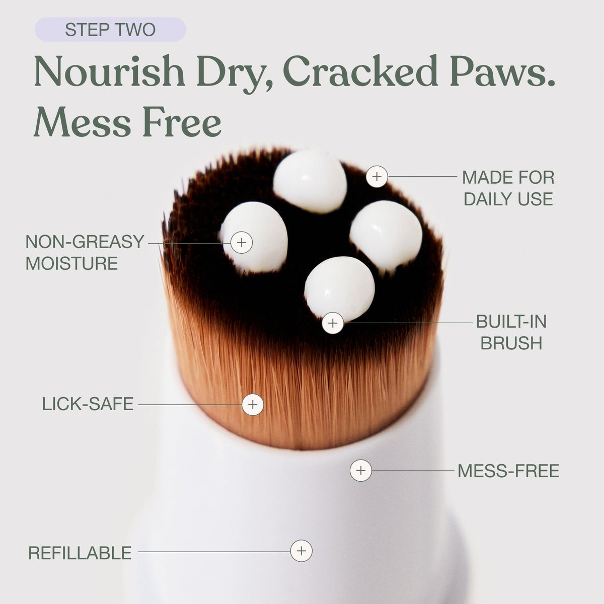 No-Rinse Dog Paw Cleaner + Paw Lotion with Brush + Waterless Dog Shampoo Spray D27140