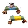 2 Pack Cage Platform with Rope and Pine Cone Decor L36684